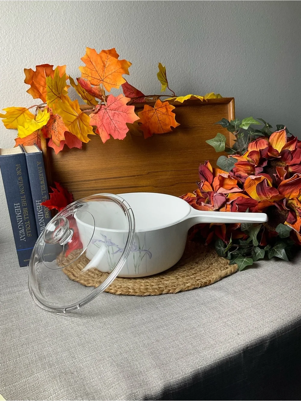 Corningware vintage handled